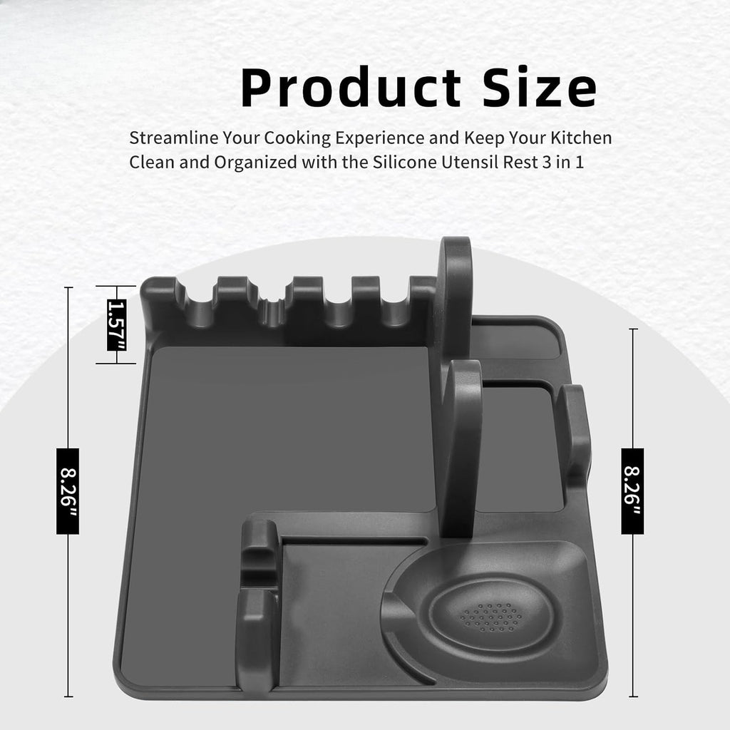Large Silicone Kitchen Utensil Rest