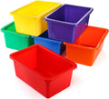 Stackable Plastic Cubby Storage Organizer Bins