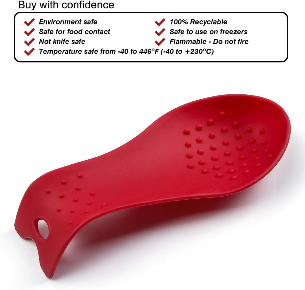 Silicone Spoon Rests Kitchen Utensil Holder