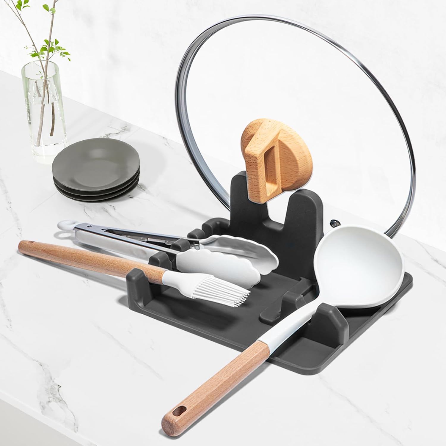Large Silicone Kitchen Utensil Rest
