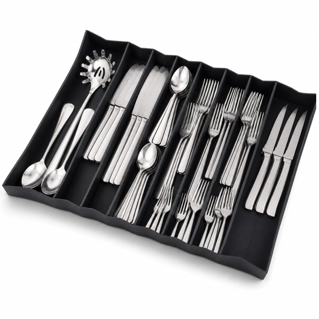 Expandable Silicone Utensil Drawer Organizer