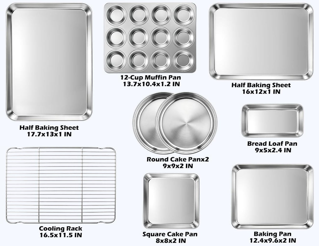 Stainless Steel Baking Sheet With Rack Set