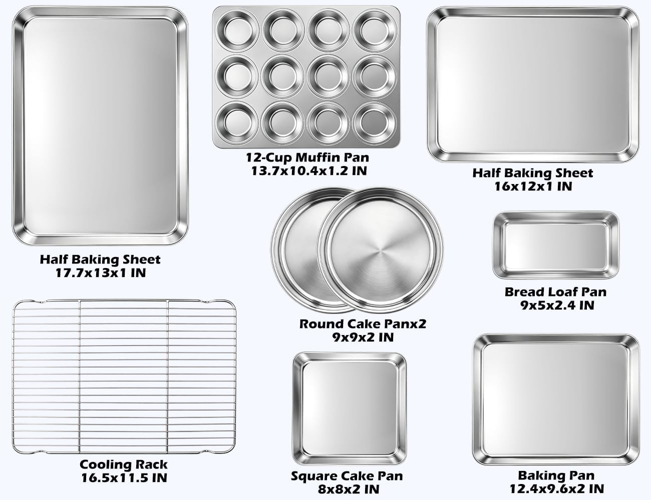 Stainless Steel Baking Sheet With Rack Set