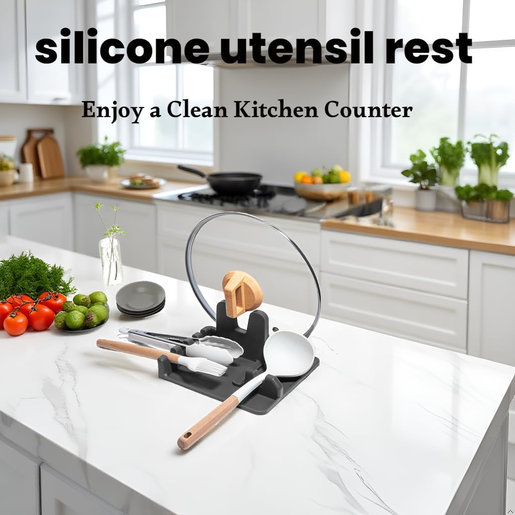 Large Silicone Kitchen Utensil Rest