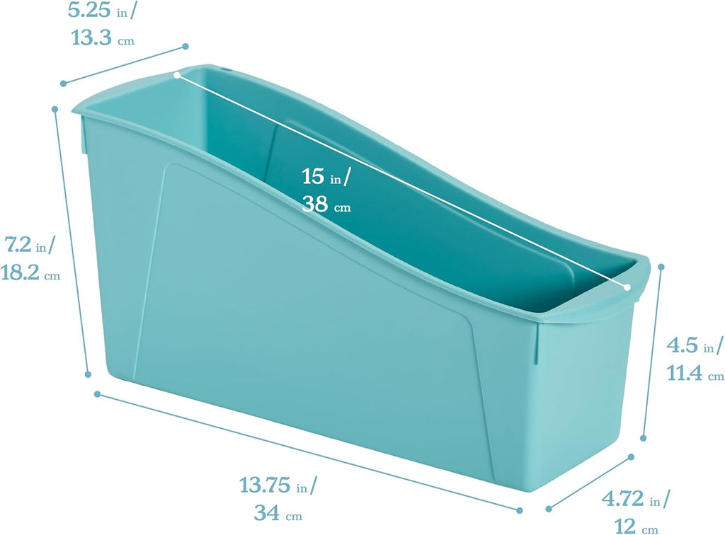 Multipurpose Plastic Book Storage Bins