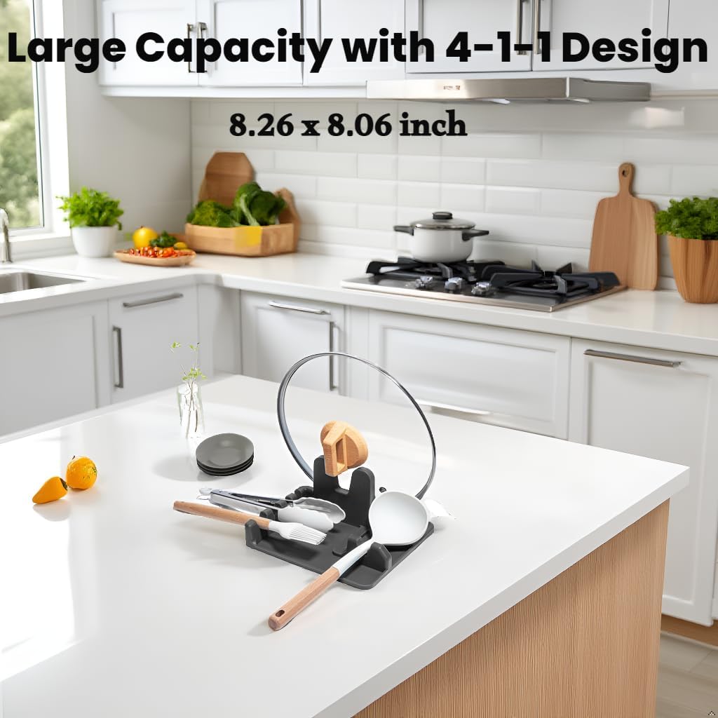 Large Silicone Kitchen Utensil Rest