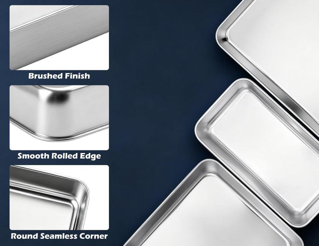 Stainless Steel Baking Sheet With Rack Set