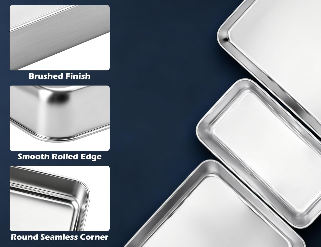Stainless Steel Baking Sheet With Rack Set