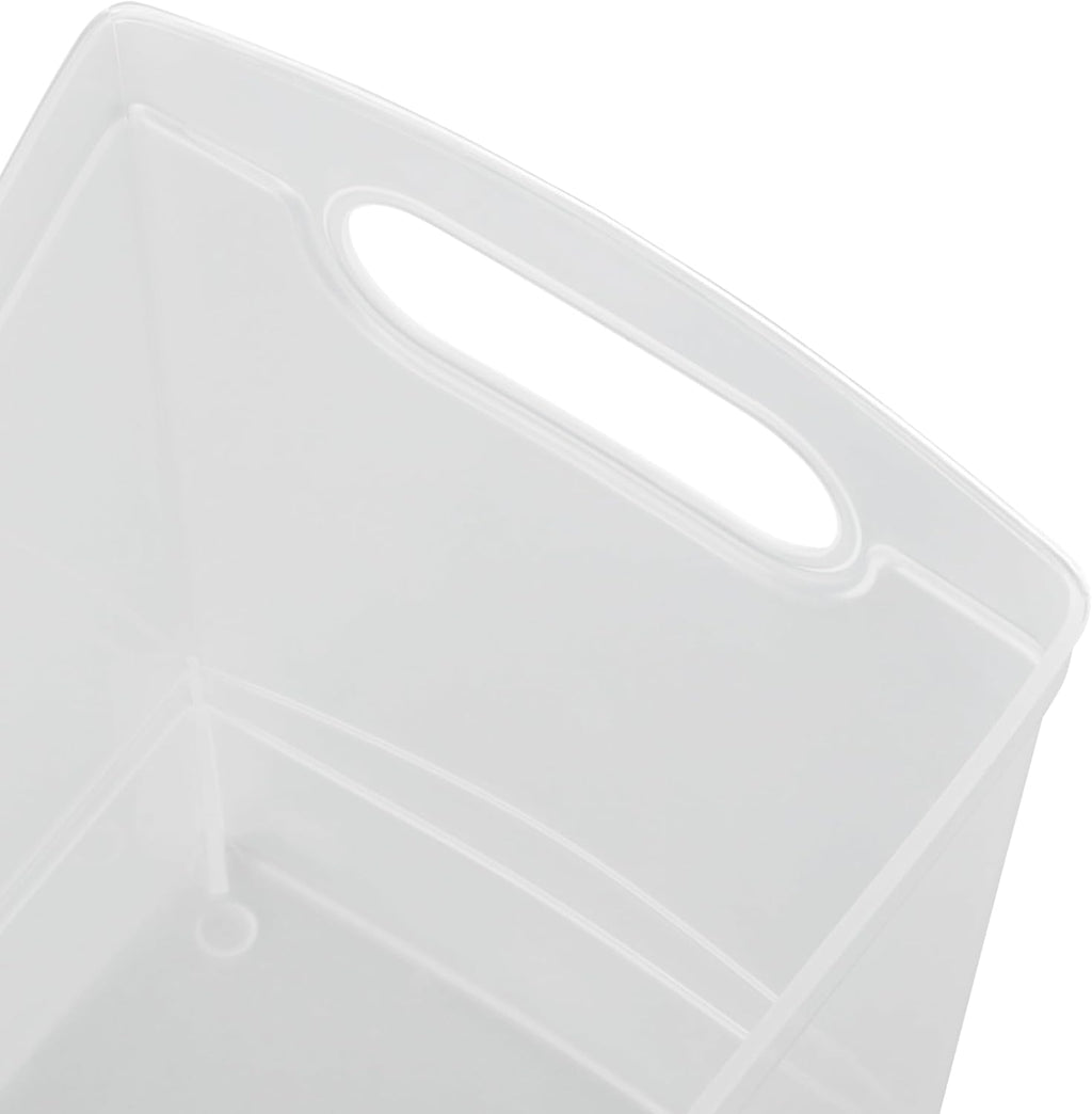 Clear Narrow Plastic Kitchen Storage Bins