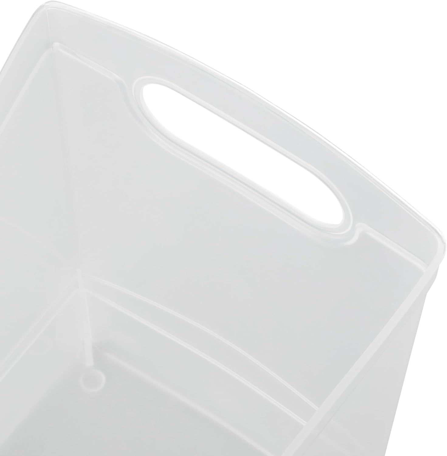 Clear Narrow Plastic Kitchen Storage Bins
