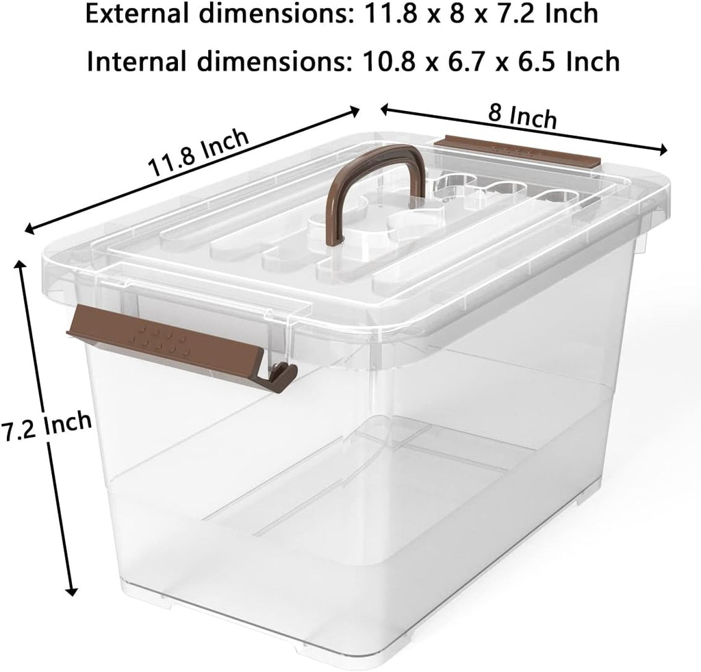Clear Stackable Plastic Storage Bins With Lids
