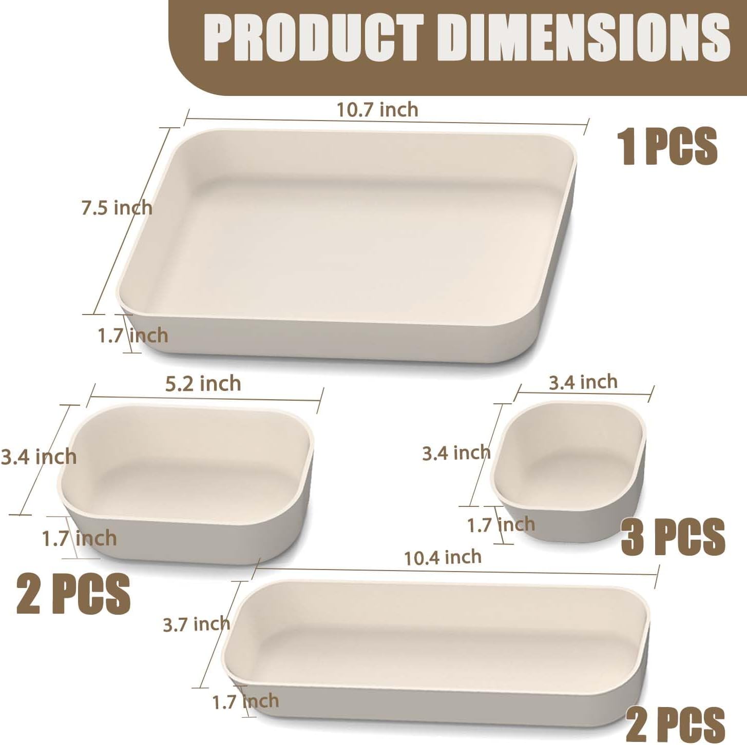 Silicone Kitchen Drawer Organizer Set
