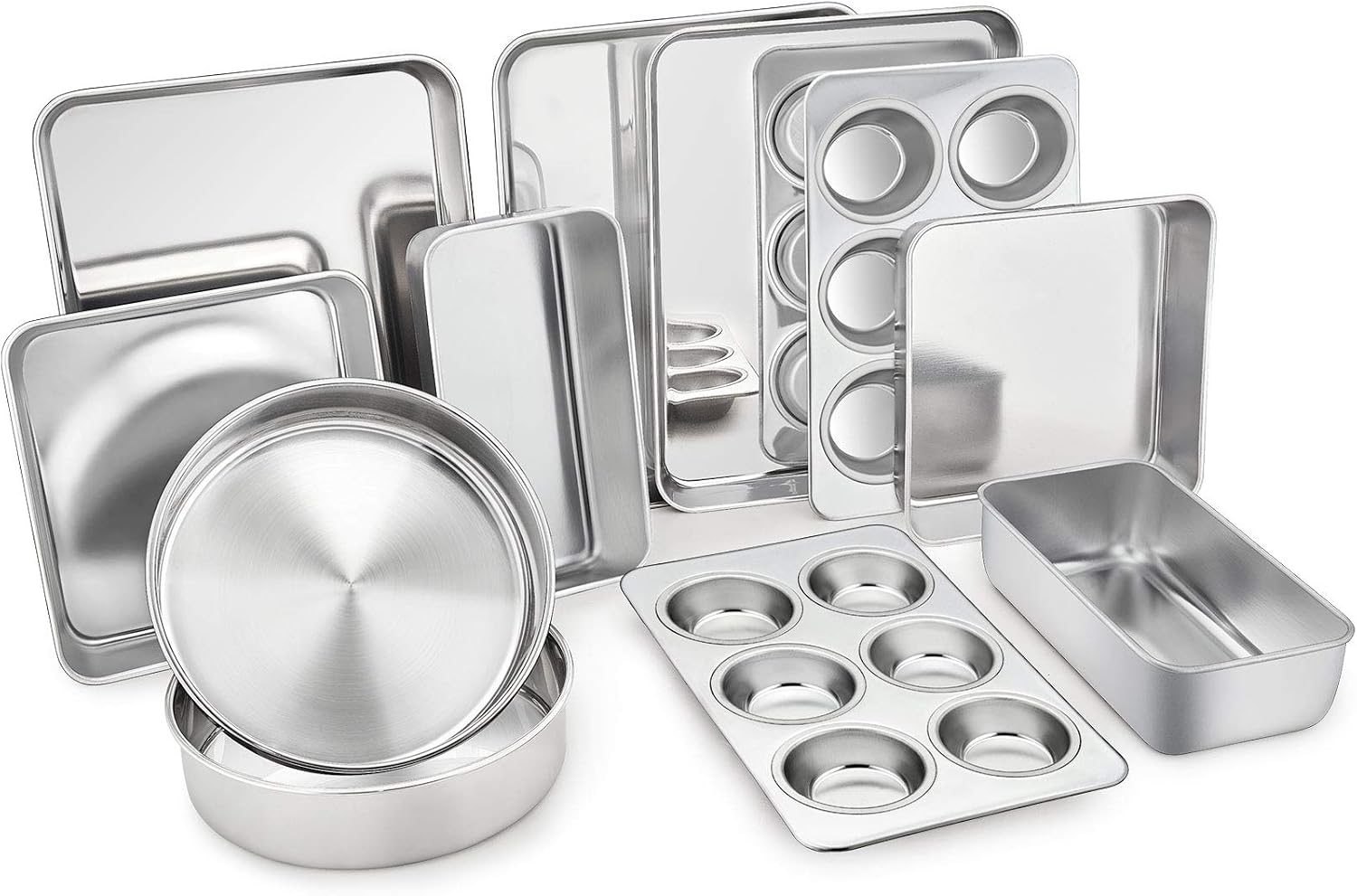 Stainless Steel Oven Bakeware Set Of Eleven