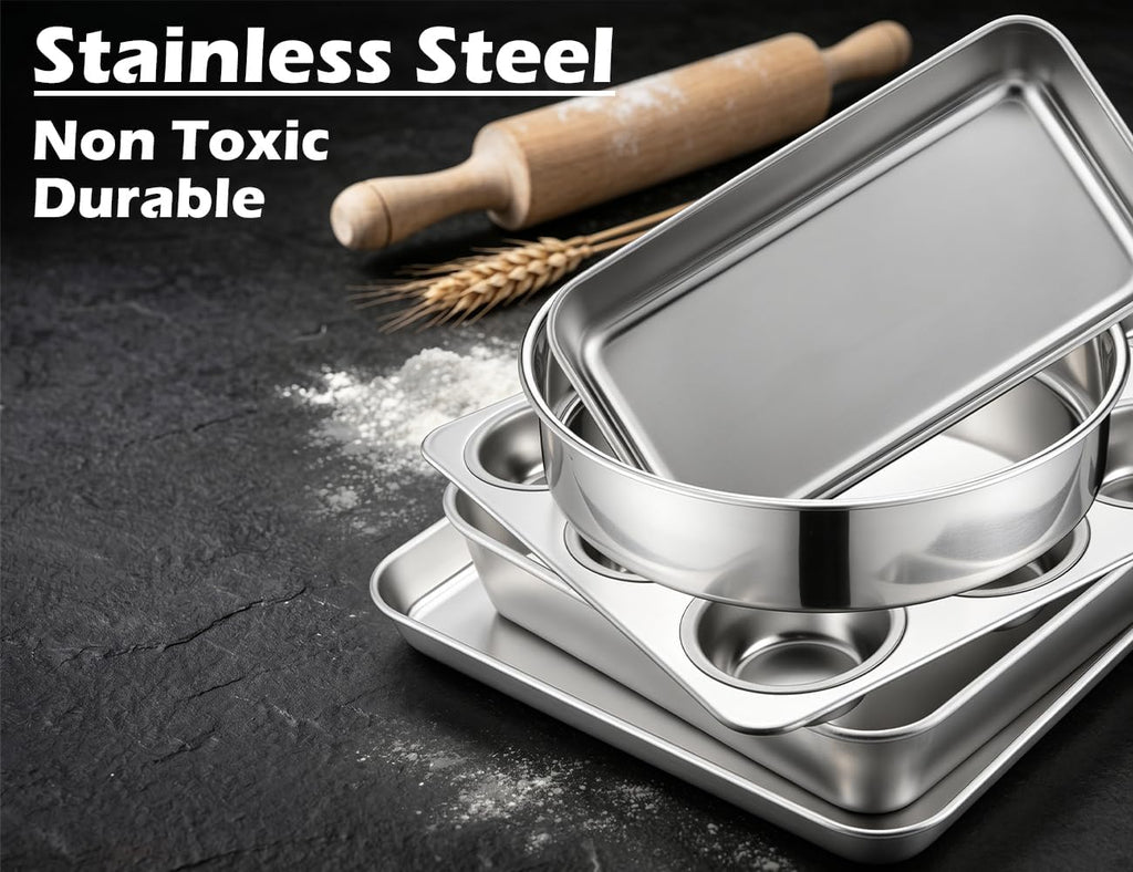Stainless Steel Baking Sheet With Rack Set