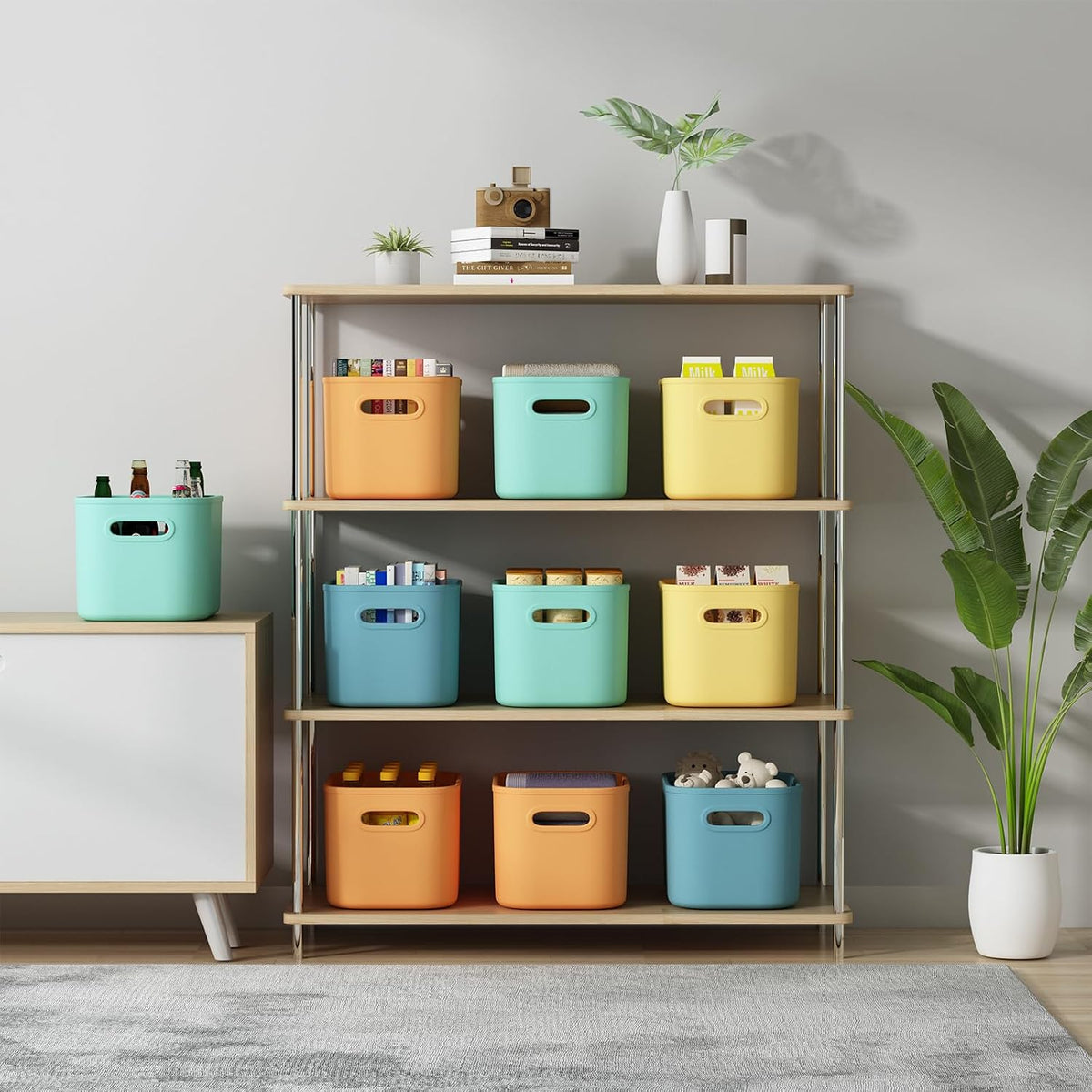 Stackable Plastic Storage Bins With Lids