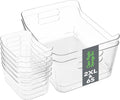 Clear Plastic Pantry Storage Organizer Bins