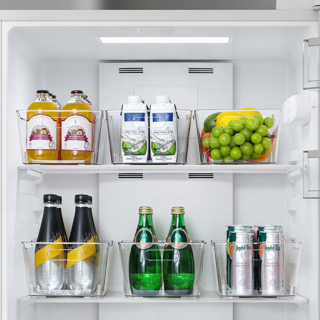 Clear Multi‑Purpose Plastic Storage Organizer Bins