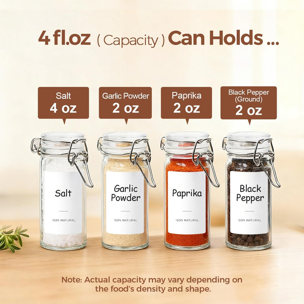 Small Glass Spice Jars With Labels