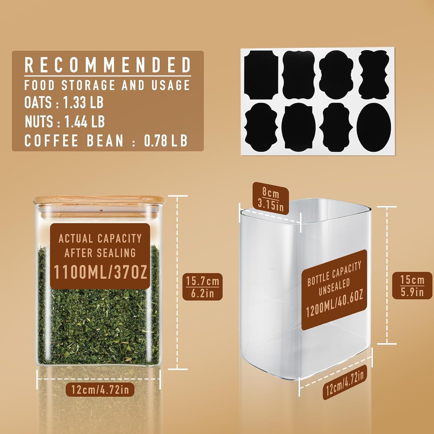 Rectangle Glass Food Storage Containers