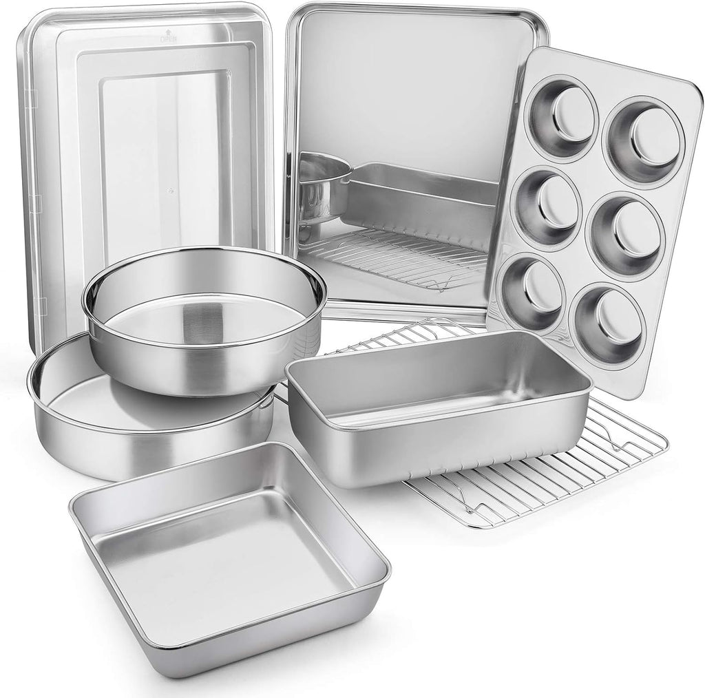 Stainless Steel Multi‑Purpose Bakeware Set