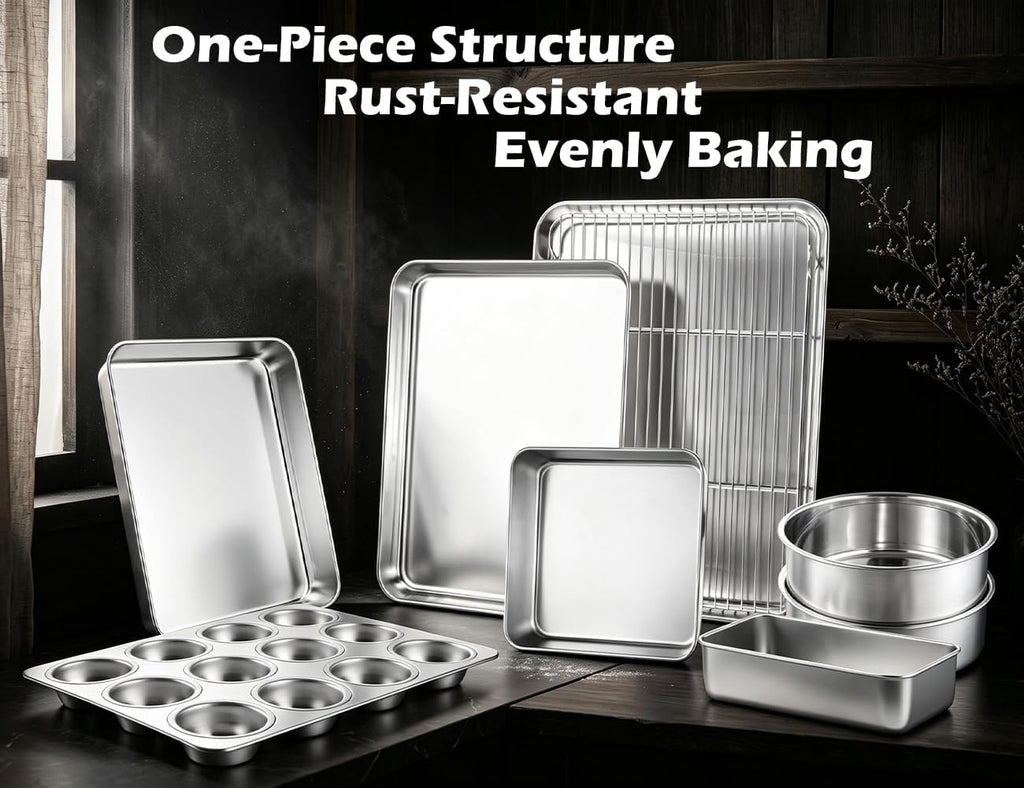 Stainless Steel Baking Sheet With Rack Set