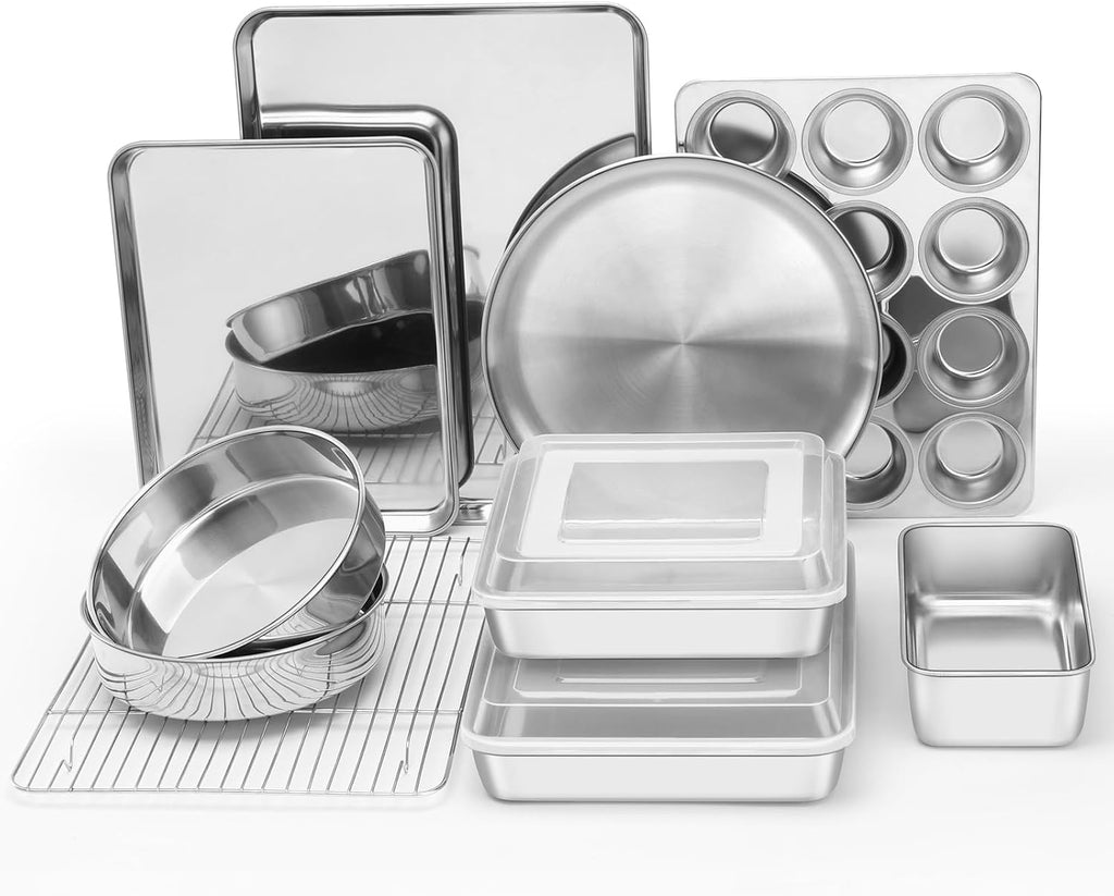 Stainless Steel Multi‑Function Bakeware Set