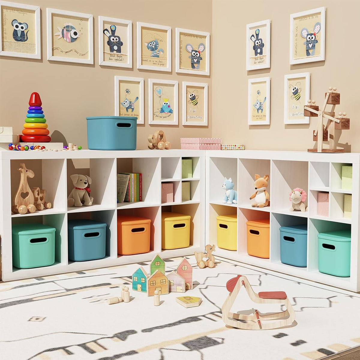 Stackable Plastic Storage Bins With Lids