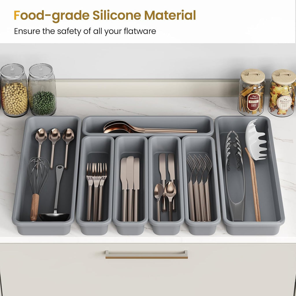 Silicone Kitchen Drawer Utensil Organizer