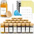 Glass Spice Jars With Bamboo Lids