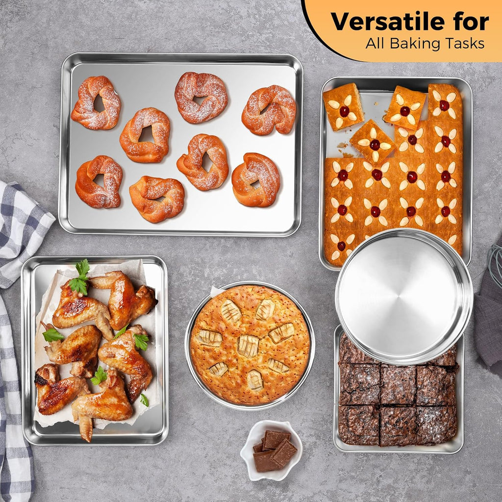 Stainless Steel Metal Bakeware Set