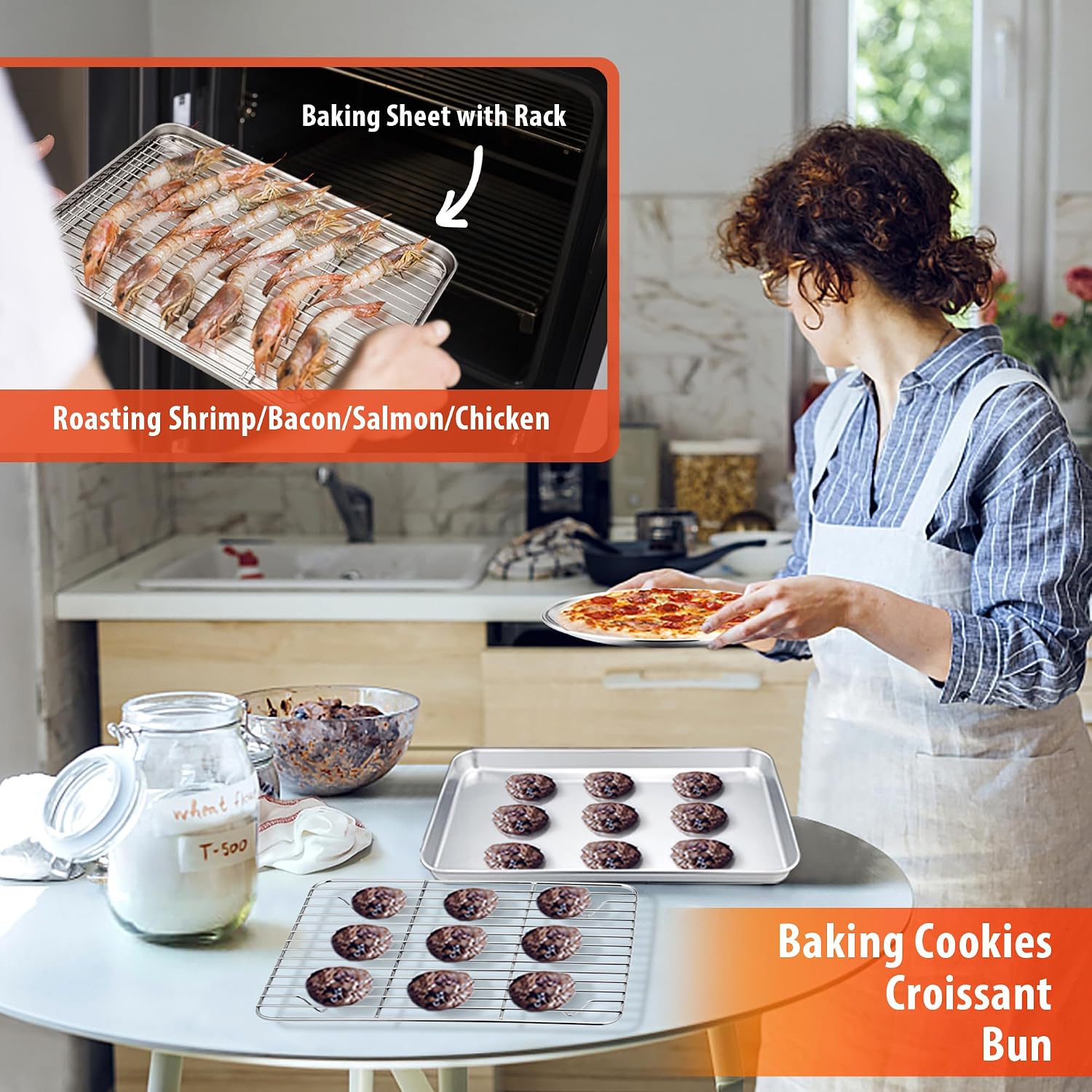 Stainless Steel Kitchen Bakeware Set