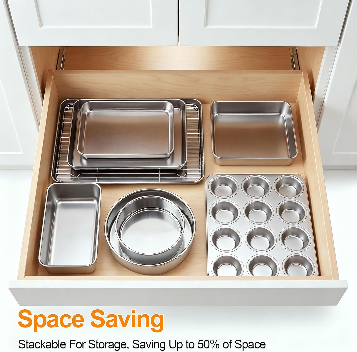 Stainless Steel Kitchen Bakeware Pan Set