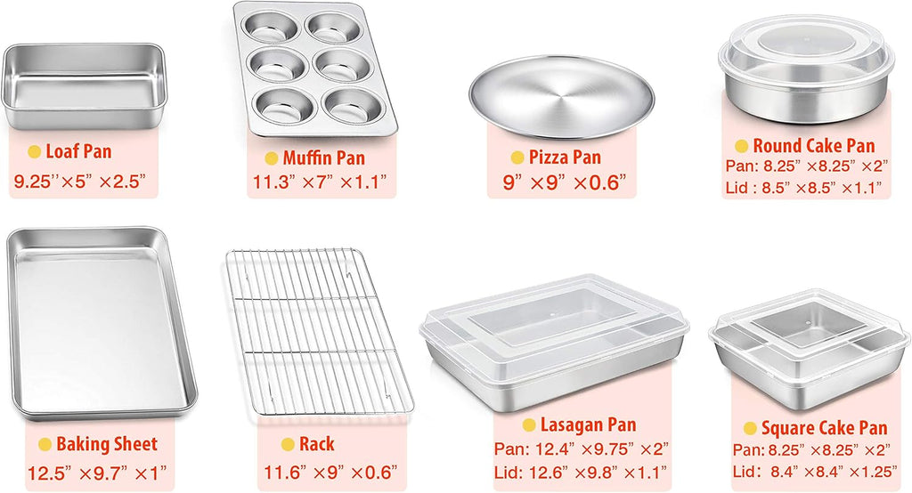Stainless Steel Kitchen Bakeware Set