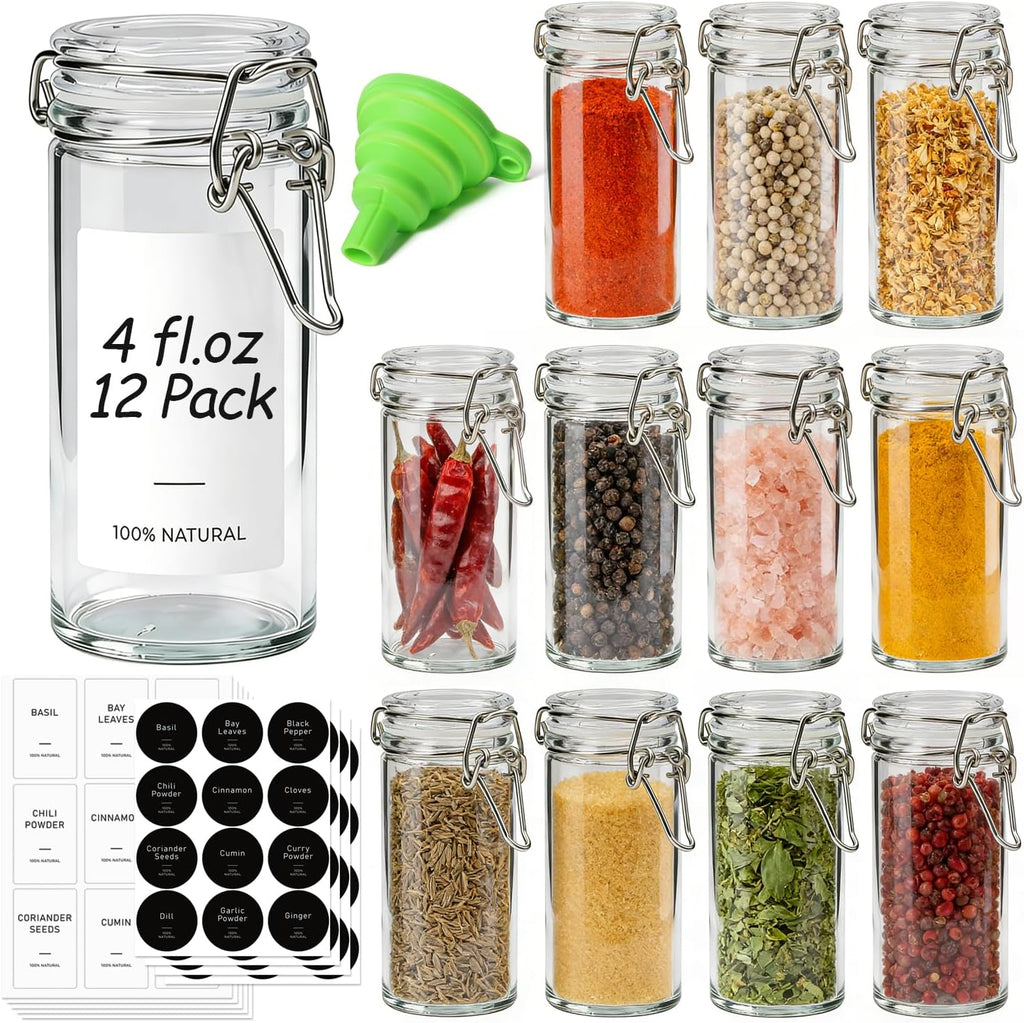 Small Glass Spice Jars With Labels