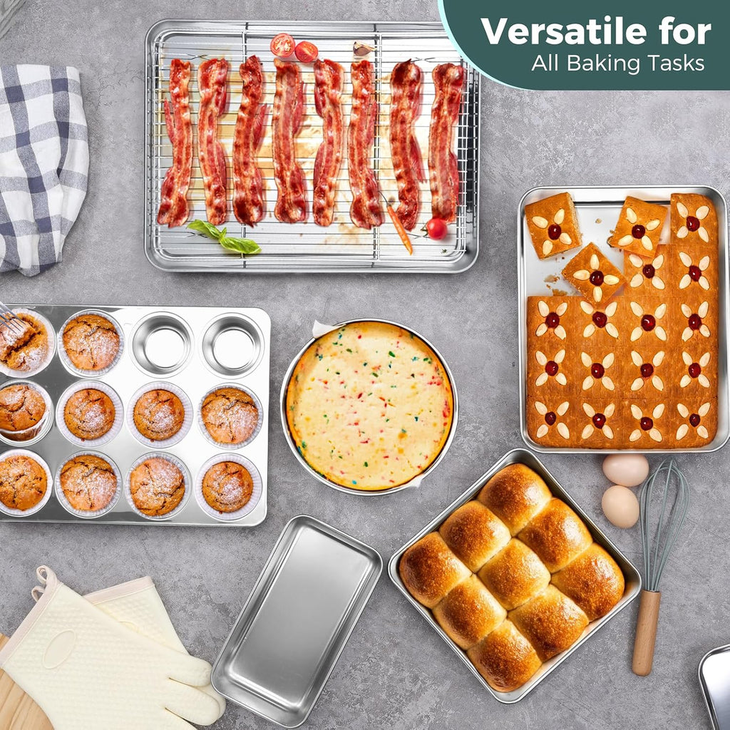 Stainless Steel Multi‑Function Bakeware Set
