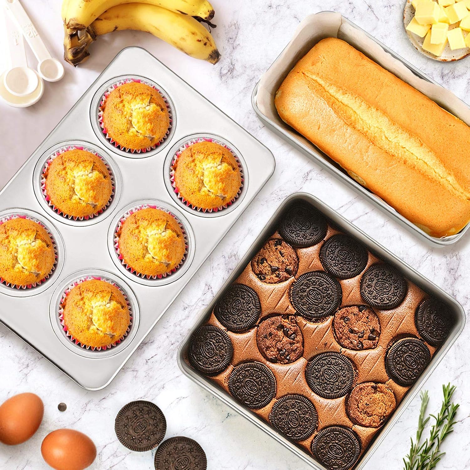 Stainless Steel Multi‑Purpose Bakeware Set