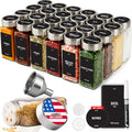 Glass Spice Jars With Printed Labels