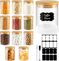 Round Glass Jars With Bamboo Lids