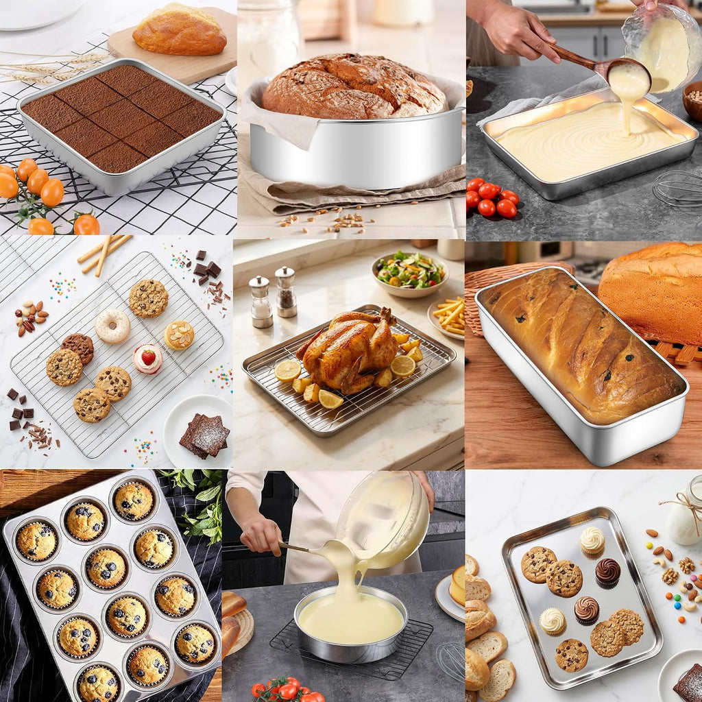 Stainless Steel Kitchen Bakeware Pan Set