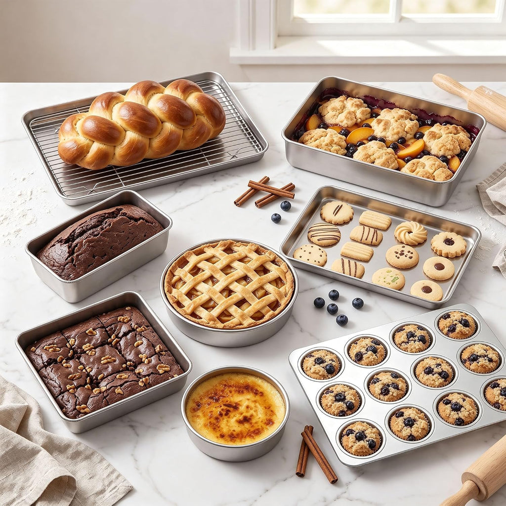 Stainless Steel Kitchen Bakeware Pan Set